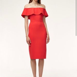 Babaton size 8 red bodycon RUSLAN DRESS